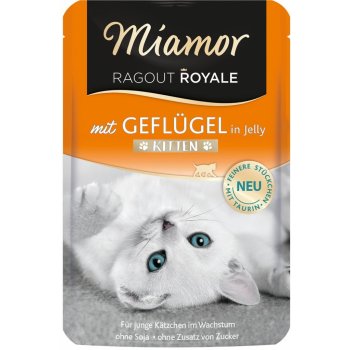 Miamor Ragout Royale v želé drůbež pro koťata 22 x 100 g