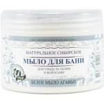 Babička Agafia přírodní bílé sibiřské mýdlo do koupele pro péči o tělo a vlasy 500 ml – Sleviste.cz
