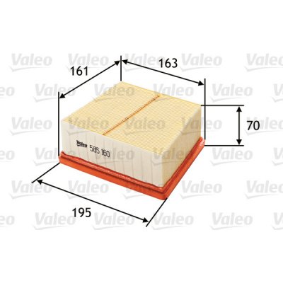Vzduchový filtr VALEO 585160 – Hledejceny.cz