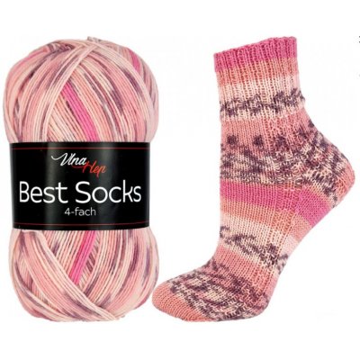 Vlna-hep Příze Best socks 4-fach - ponožková - vlna Best socks: 7303