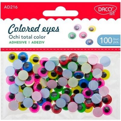 DACOart Ozdobná barevná očka samolepicí - 10 mm - 100 ks – Zboží Dáma