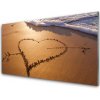 Obraz akrylový obraz Pláž Srdce Moře Umění 100x50 cm