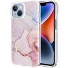 Pouzdro a kryt na mobilní telefon Pouzdro Appleking mramorové třpytivé iPhone 13 Pro - světle růžové