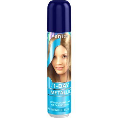 Venita barevný lak na vlasy Metalic Blue 75 ml