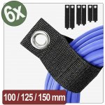 Quadrios 26CA806 Popruh se suchým zipem, (d x š) 320, 420, 470 mm, mm, mm x 50 mm, černá, 6 ks – Hledejceny.cz