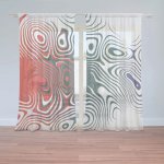 Záclony Dvoubarevná abstrakce: 2 ks - 150x250 cm - Sablio – Hledejceny.cz