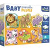 Puzzle TREFL Baby Safari 6v1 2-6 dílků