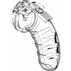 Shots ManCage Chastity Cock Cage 4.5 Inch Model 04 Transparent
