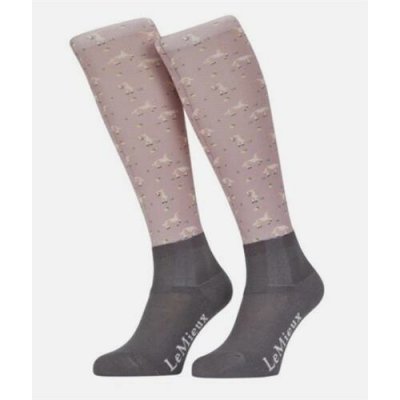 LeMieux Dětské jezdecké podkolenky Junior Lemon růžové – Zboží Dáma