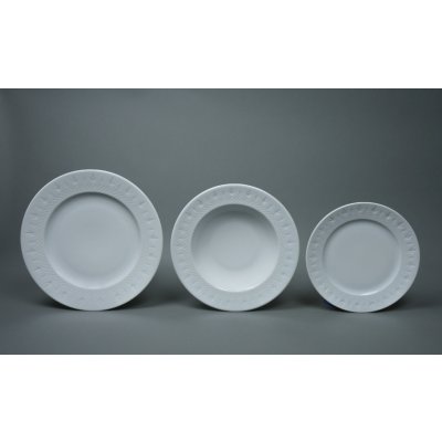 Moritz Zdekauer Talířová souprava porcelánová bílá 18 dílná – Zboží Mobilmania