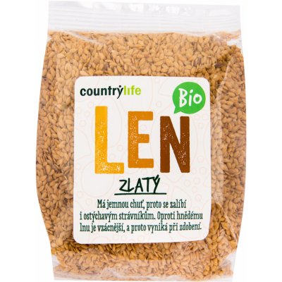 Country Life Len zlatý BIO 300 g – Zboží Mobilmania