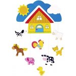 Goki dřevěný závěsný Farma – Zboží Dáma
