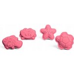 Bigjigs Toys Silikonové formičky růžové Coral – Zboží Dáma