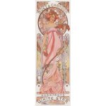 Plakát, Obraz - Moët & Chandon White Star Champagne, Alfons Mucha, 20 × 60 cm – Zboží Dáma