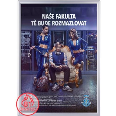 A-Z Reklama CZ plakátový klaprám s protipožární certifikací B1 profil 25 mm ostrý roh A1 – Hledejceny.cz