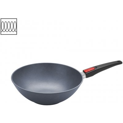 Wok Pánev Diamond LITE induction s odnímatelnou rukojetí 30 cm na indukci - WOLL – Zboží Mobilmania