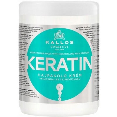 Kallos Keratin Maska na vlasy s keratinem a mléčnými proteiny 1000 ml – Zboží Dáma