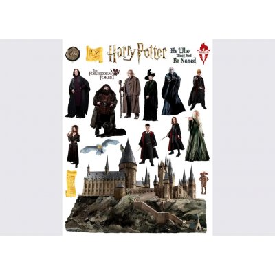 AG Design DK-2347 Dětská samolepka na zeď Harry Potter Kouzelné Bradavice, rozměry 65 x 85 cm – Hledejceny.cz