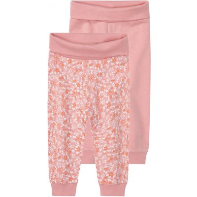 lupilu Dívčí kalhoty Jogger s BIO bavlnou 2 kusy světle růžová růžová – Zboží Mobilmania