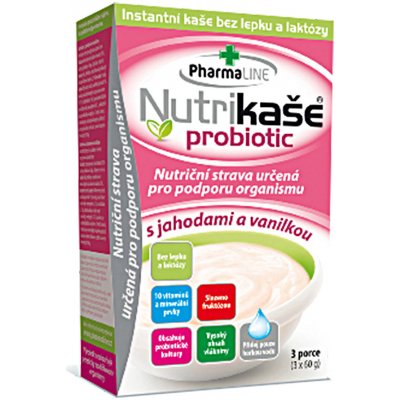 Mogador Nutrikaše probiotic s jahodami a vanilkou 3 x 60 g – Zboží Mobilmania