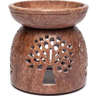 Mani Bhadra aroma lampa z mastku Strom života hnědá – Sleviste.cz