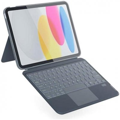 Epico podsvícená klávesnice s pouzdrem pro iPad 10,9 2022/11 A16 němčina 73711101300017 šedá – Sleviste.cz