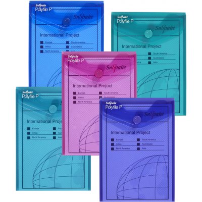 Electra Spisové desky s drukem na výšku A6 barevný mix – Zboží Živě