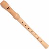 Dětská hudební hračka a nástroj Bino dřevo flétna přírodní 32,5 cm