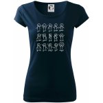 Algebra dance Pure dámské triko Námořní modrá velmi tmavá téměř černá – Hledejceny.cz