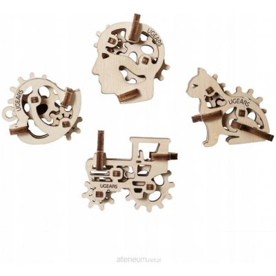 Ugears 3D mechanické puzzle U-Fidgety - ozubená kola 36 ks – Hledejceny.cz