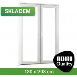 SKLADOVÁ-OKNA REHAU Smartline+ Bílá 130 x 208 cm – Hledejceny.cz