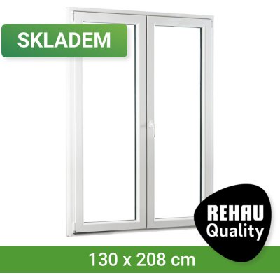 SKLADOVÁ-OKNA REHAU Smartline+ Bílá 130 x 208 cm – Hledejceny.cz