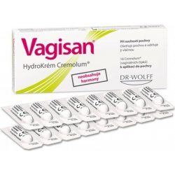 Vagisan HydroKrém Cremolum vaginální čípky 16 ks