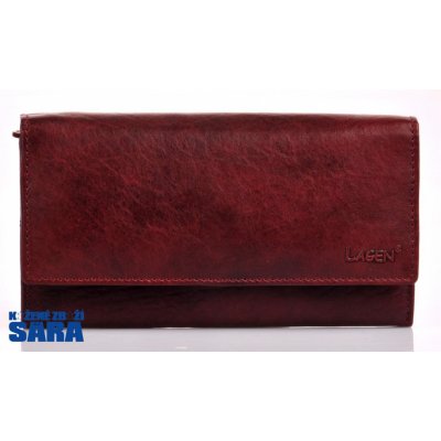 Lagen dámská kožená peněženka V 40 T Wine RED červená – Zboží Mobilmania