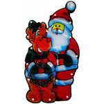 Foxter Svítící LED Santa Claus a sob 45 cm – Hledejceny.cz