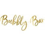 BANNER Merry Christmas zlatý 83x21,5cm – Zboží Mobilmania