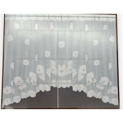 Bílá záclona oblouk 02 Bílá, 160x320cm – Hledejceny.cz