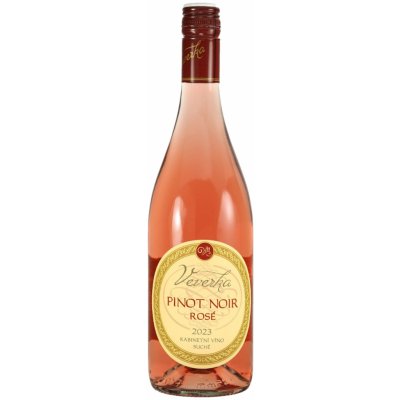 Veverka Pinot Noir rosé kabinet Šatrapky 2023 11% 0,75 l (holá láhev) – Zboží Dáma