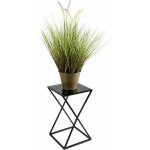 HowHomely STOJAN NA KVĚTINÁČ LOFT5 40x24x24 cm ČERNÁ – Zboží Dáma