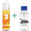 Příchuť pro míchání e-liquidu Vape Mix Dvojka Pomeranč Mango Shake and Vape 10 ml + Základní báze Mašinka 50PG/50VG 100 ml