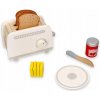 Dětský spotřebič Lelin dřevěný toaster šedý