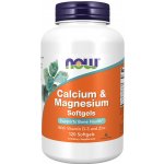NOW Foods Calcium & Magnesium Vápník a hořčík + vitamin D3 a zinek 120 softgel kapslí – Hledejceny.cz