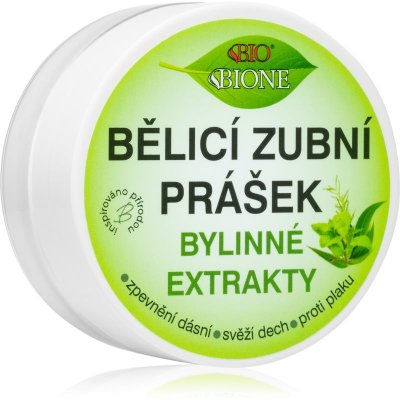 Bione Cosmetics Dentamint bělící zubní prášek bylinné extrakty 40 g – Hledejceny.cz