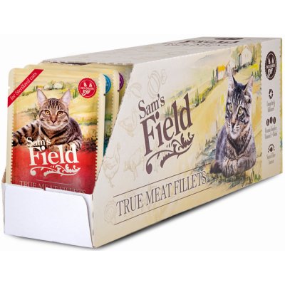 Sams Field True Meat Fillets hovězí / kuřecí / krůtí / kachní / ryba 24 x 85 g – Sleviste.cz