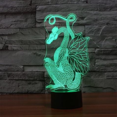 Beling Dětská lampa Drak 2 7 barevná S1158