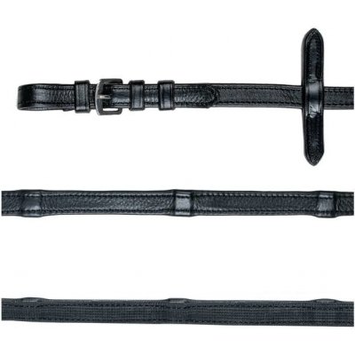 WALDHAUSEN Otěže Rubber-Leather černé – Zboží Dáma