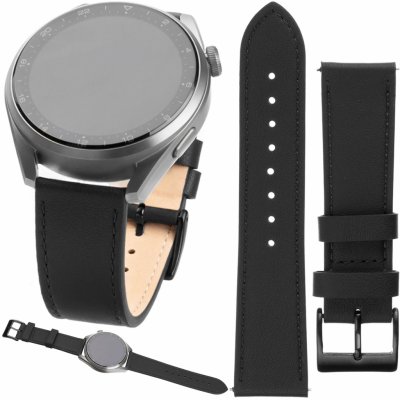 FIXED Kožený řemínek Leather Strap s šířkou 22 mm černý FIXLST-22MM-BK – Zbozi.Blesk.cz