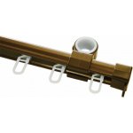 Záclonová kolejnička U, kompletní, bronzová, 290cm 878 – Zboží Mobilmania