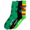 Meatfly ponožky Ganja Green socks 2022 L10