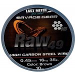 Savage Gear Raw49 10m 0,45mm 35lb Uncoated Brown – Zboží Dáma